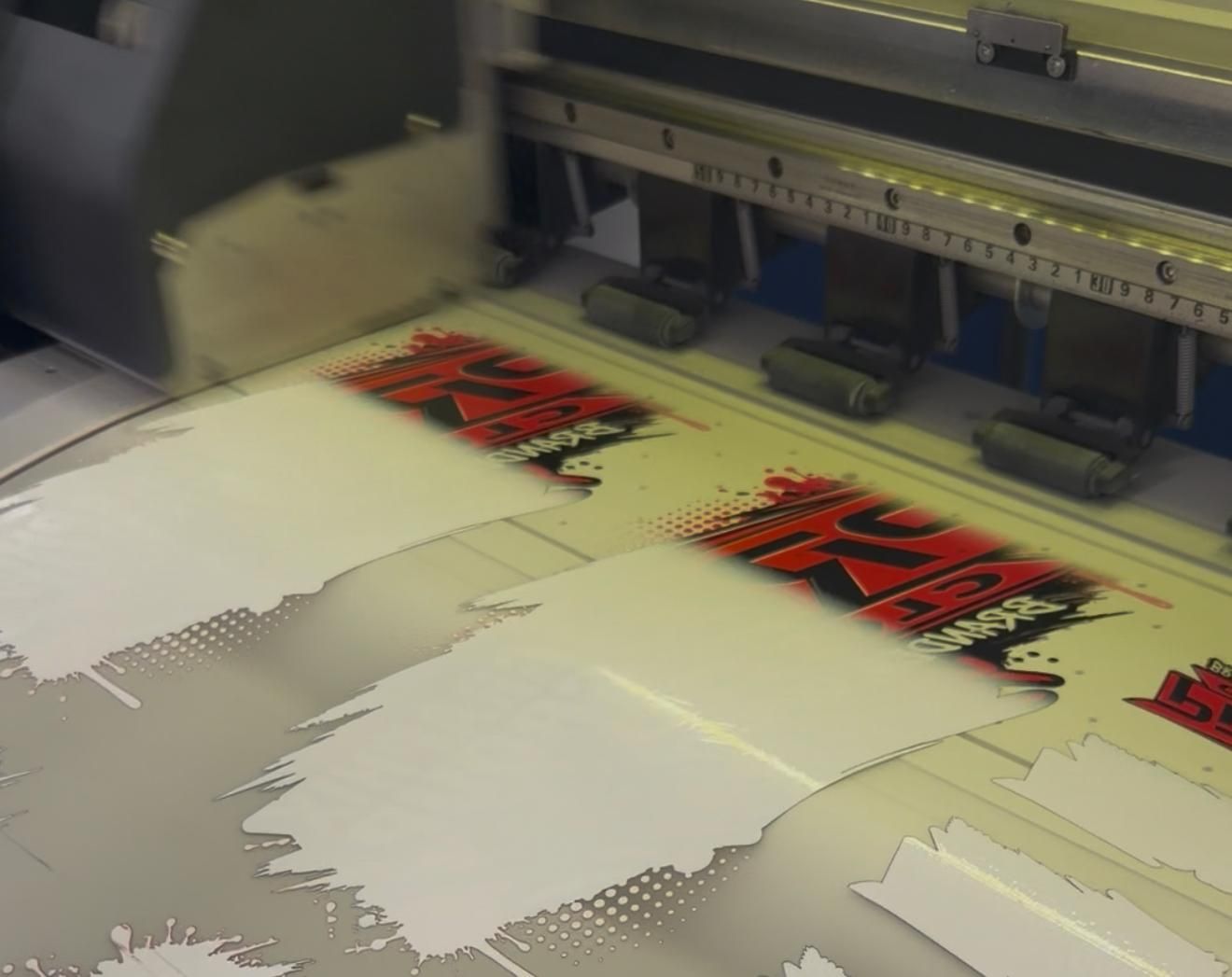 DTF transfers printing on a wide format printer